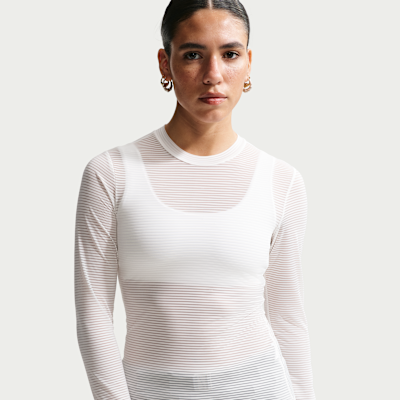 Nike Sportswear Women's Tight Long-Sleeve Sheer Top. Nike.com